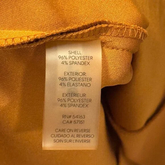 Marc New York Brown Midi Dress W/ Pleated Puff Sleeves size 8 Dress - Picture 4 of 12